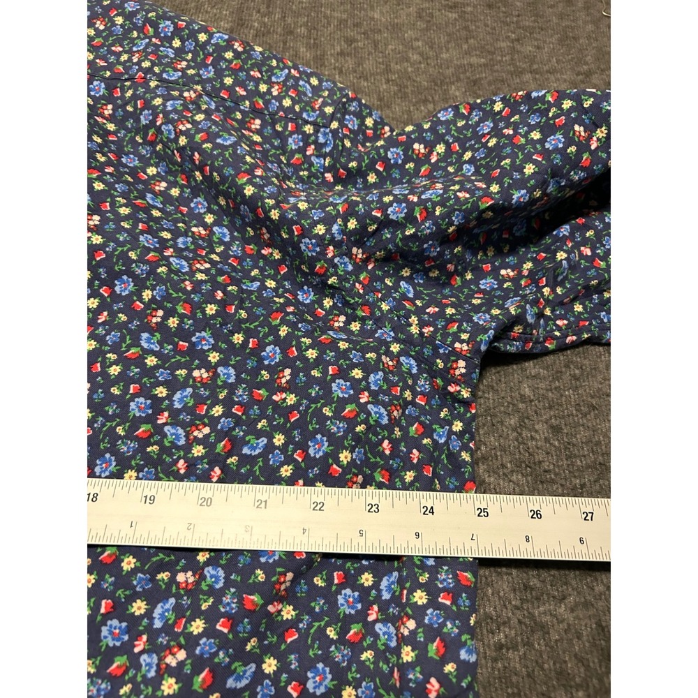 Polo ralph lauren floral button down shirt short sleeve pony Large tall mens - Picture 7 of 7